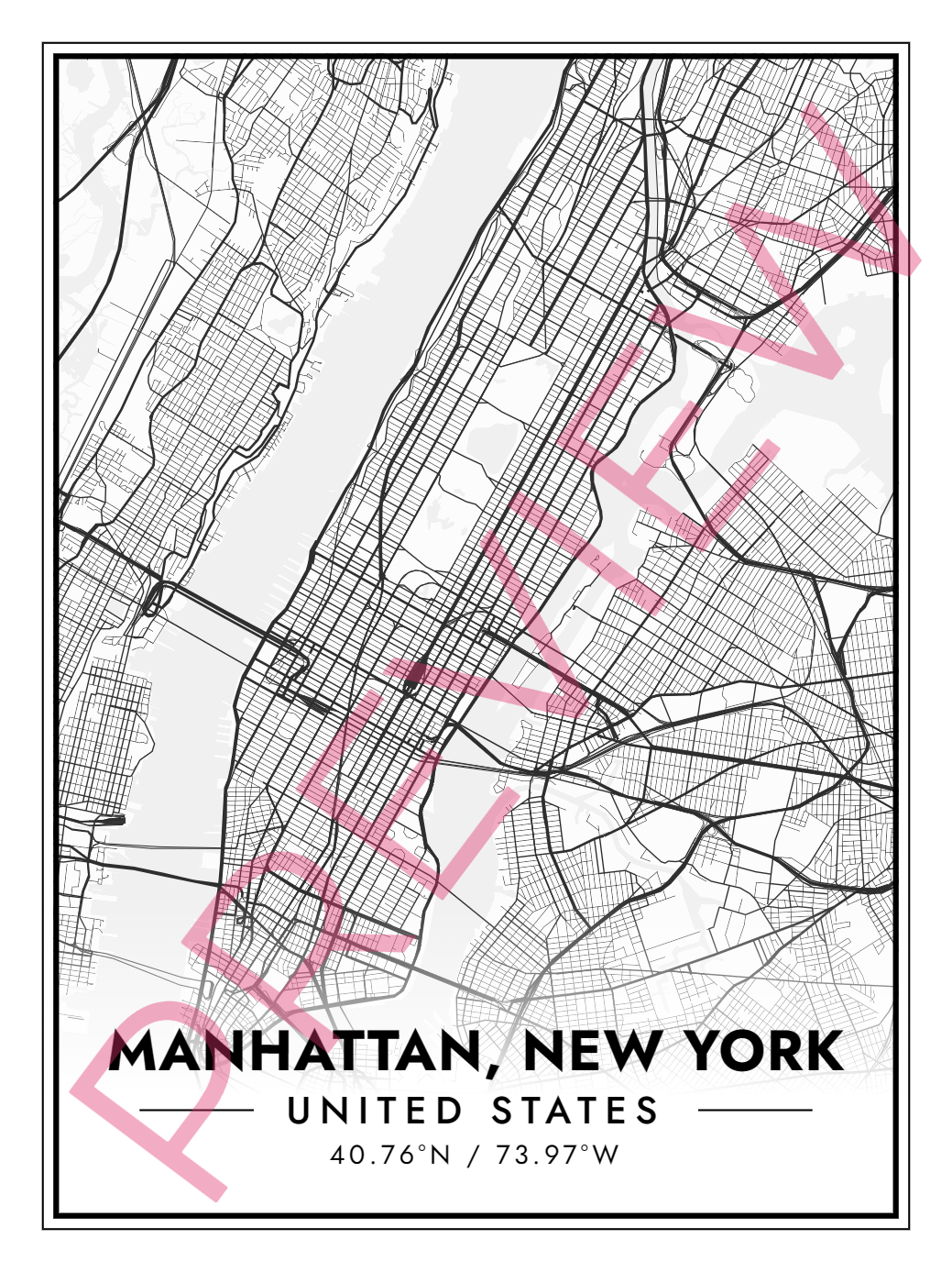 Printed poster – 24"x18" - modern - x18x24 - portrait - 20240308