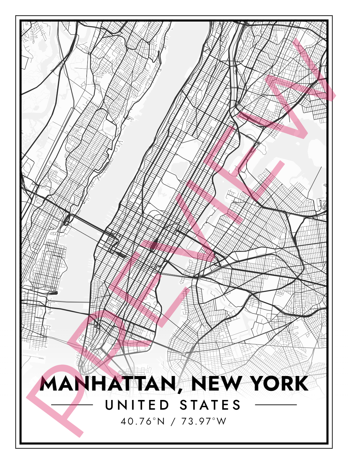 Printed poster – 24"x18" - modern - x18x24 - portrait - 20240206